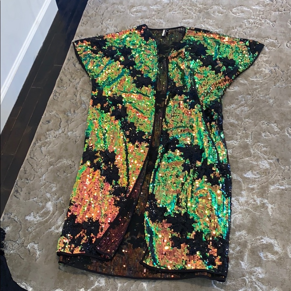 TopShop Sequined kimono never been worn!!